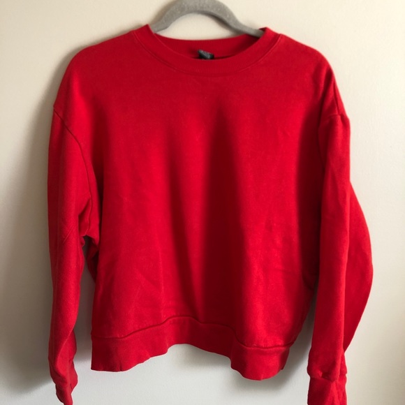 PacSun Tops - Pacsun Basic Red Sweatshirt Oversized S